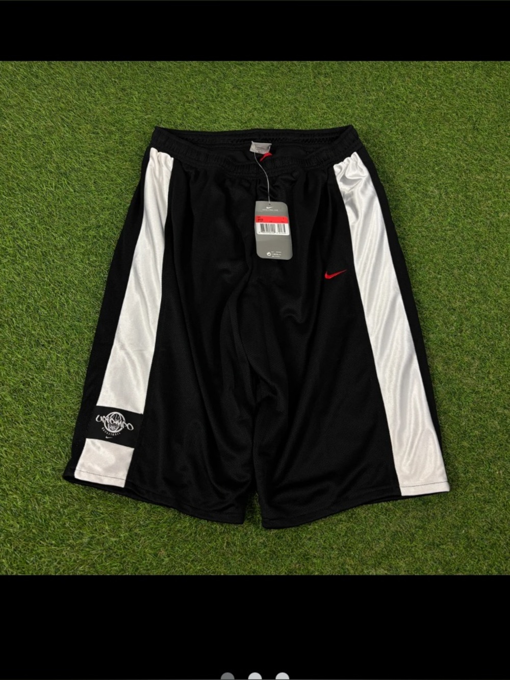 Nike  kidBlack/White Athletic Basketball Shorts